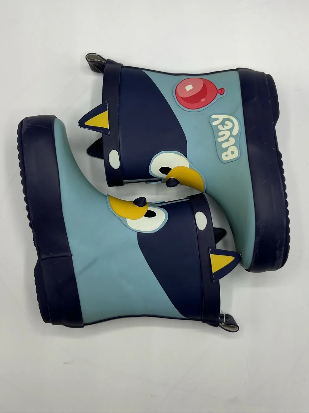 Kids Navy & Light Blue Puppy Rain Boots by